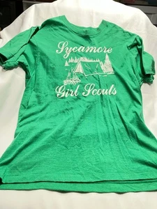 Lot 4023- Vtg Girl Scout Tee- Sycamore- Size L - Picture 1 of 2