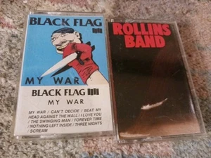 BLACK FLAG MY WAR SSTC 023 Cassette Tape Henry Rollins Punk 1984 & Rollins Band - Picture 1 of 2