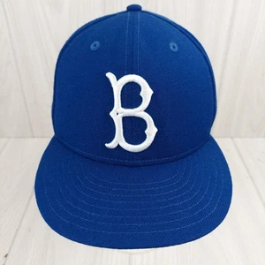 Cappello berretto New Era 59Fifty Brooklyn Dodgers 7 1/8 blu Cooperstown lana MLB aderente - Foto 1 di 8