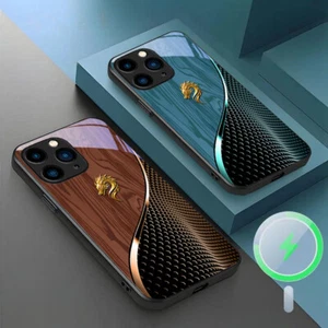 Funda irrompible Curranet Dragon Madera Grano Vidrio para iPhone 16 15 Pro Max - Imagen 1 de 27
