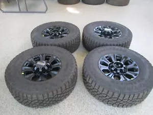 18" FORD F250 TREMOR FACTORY OEM WHEELS RIMS TIRES 2024 SENSORS 35" GOODYEAR - Picture 1 of 8