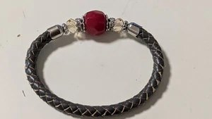 Armband Damen modern leicht dehnbar 3 Kunststeine 22 cm Umfang - Bild 1 von 1