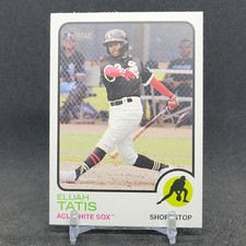 2022 Topps Heritage Minor League #165 Elijah Tatis - ACL White Sox
