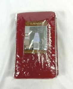 Elrene Home Fashions Rouge Red Rod-Pocket/Back-Tab Curtain Panel, 52"x84" - Picture 1 of 2