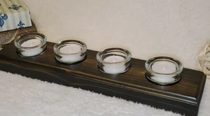 Handmade Red Cedar Wood Candle Holder, 4 light Candles Made in USA ๐บ๐ธ - Picture 1 of 8