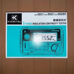 Kyoritsu KEW3552BT Eléctrico Bluetooth Inteligente 6 Alcance Ohmímetro 50V-1000V J010 Nuevo - Imagen 1 de 3