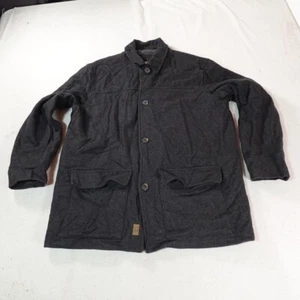 Old Navy Chore Jacket Mens Extra Large Black Barn Coat Outdoor Work Wear Wool XL - Picture 1 of 24
