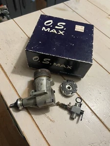 Vintage OS Max S30 R/C Airplane Engine with Box ~ No Muffler AS-IS - Picture 1 of 13