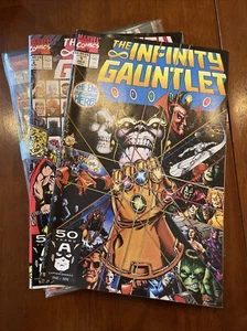 INFINITY GAUNTLET #s 1-6 ~ Complete set Marvel ~ George Perez Jim Starlin 1991 - Picture 1 of 1