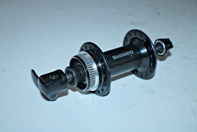 Shimano Front Bike Hub Black 36H 100mm HB-TX505 Center Disc QR Fast USA Shipping - Image 1 of 4