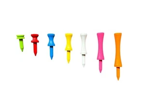 Bamboo Wood Graduated Castle Golf Tees. 7 Sizes, Various Colours. Free Postage. - Picture 1 of 1