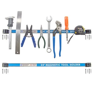 2 Pack 24" Magnetic Tool Holders, Heavy-Duty Racks with Mounting Screws Included - Picture 1 of 3