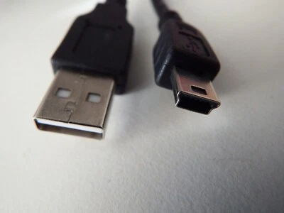 USB 2 Charge/Sync Cable/Lead Plug A Male - Plug Mini B Male 1.8m - Phone Charger - Image 1 of 4