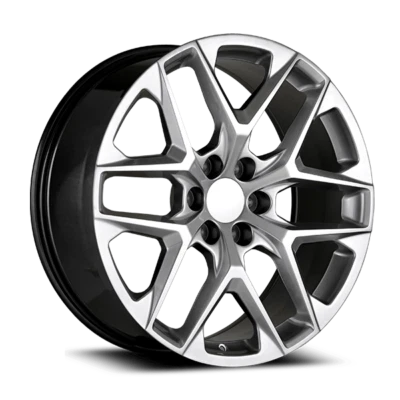 Rueda 4 OE Concept 2022 GMC Sierra Hyper Silver Snowflake 20" 20X9 6X5,5 Foto 1 de 3