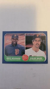 1986 Fleer Mike Woodard / Colin Ward Rookie #645 NM  - Bild 1 von 1