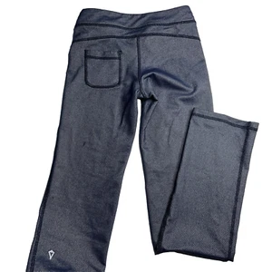 Ivivva Blue Herringbone Leggings Girl Size 8 Lululemon Athletic Yoga Sports - Picture 1 of 6