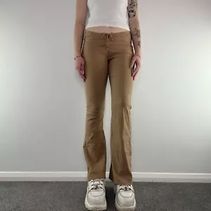 Y2K Schnürhose vorne dehnbar mit mittlerem Anstieg ausgestellte Hose - Bild 1 von 9