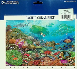 Pacific Coral Reef - Nature of America Pane of 20 X 37 cent US Stamps - Sealed - Picture 1 of 3