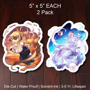 Princess king boo bowsette booette mario bros 2 Sticker 2 PACK Vinyl decal - Bild 1 von 2