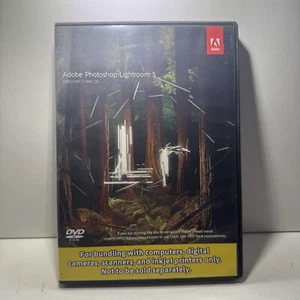 Adobe Photoshop Lightroom 5 Software DVD w/ Serial Number Disc Case - Picture 1 of 5