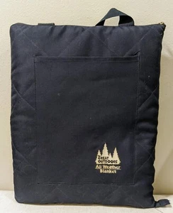 The Great Outdoors Coperta per tutte le stagioni Tan 60" x 72" Campeggio Spiaggia Picnic Navy - Foto 1 di 3