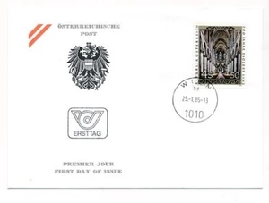 D98376 Buildings Architecture Linz Diocese 1985 FDC Austria - Picture 1 of 1