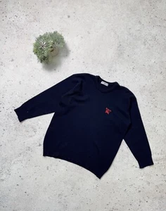 Vintage Burberrys Blue Sweater Size M Jumper - Picture 1 of 17
