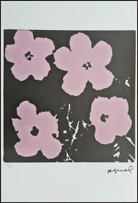 ANDY WARHOL * Flowers * signed lithograph * Kunstdruck * limited # 40/100 - Bild 1 von 4