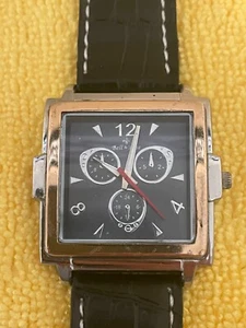 Bell & Rose Square Face Black Band Analog Watch with New Battery - Picture 1 of 3