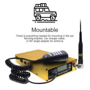 LEIXEN 25W VV-898SP VHF/UHF Portable Dual Band Car Mobile Radio 12000 Battery - Picture 1 of 11