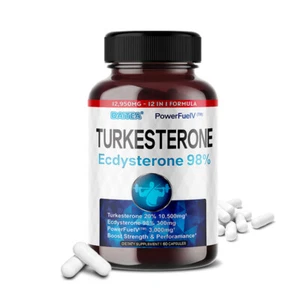 TURKESTERON Capsule TESTOSTERONE BOOSTER MAX FORZA POTENTE ESTRATTO - Foto 1 di 12