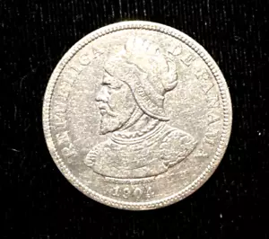 Panama 1904 25 centesimi KM 4 VF (1) - Foto 1 di 2