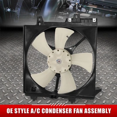 Conjunto de ventilador condensador aire acondicionado estilo OE para motor 93-96 Subaru Impreza H4 Foto 1 de 4