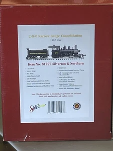 Bachmann 81297 G Silverton & Northern 2-8-0 Steam Locomotive Read Description! - Picture 1 of 15