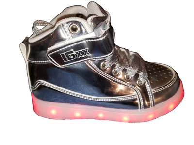 Niños IGXX LED Luz Zapatos USB Carga Intermitente Zapatillas altas Talla 13 Foto 1 de 4