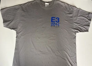 E3 2011 PlayStation Setup Crew Video Game Vintage Shirt Size XXL/ 2XL Rare - Picture 1 of 6