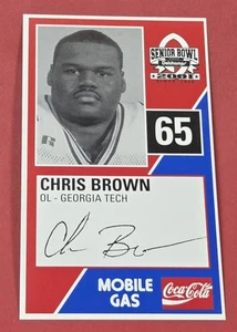 Chris Brown RC 2001 Senior Bowl Georgia Tech Yellow Jackets RC Carolina Panthers - Bild 1 von 2