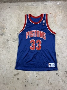 Vintage 90’s Detroit Pistons Basketball Trikot Herren Gr. XL (48) #33 Jill - Bild 1 von 7
