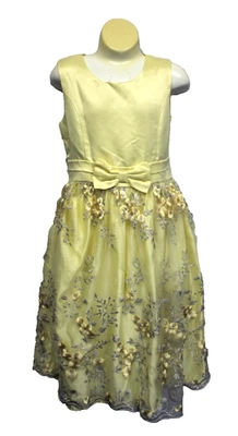 Vestido Biscotti Niñas Baile Baile Baile Baile de graduación Talla 7-8Y Amarillo Pascua Sesión de fotos Concurso BONITO Foto 1 de 4