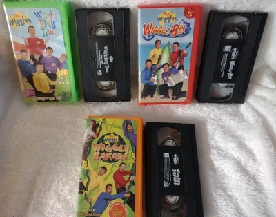 The Wiggles VHS Bundle: Wiggly Play Time, Wiggle Bay, Wiggly Safari - Image 1 of 4