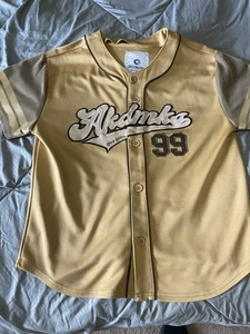 Akademiks Heavy Hitters Baseball Giovanile X Grandi Toppe Marrone Abbottonate Outdoor - Foto 1 di 9