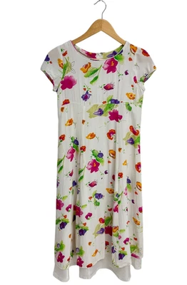 Vintage American Girl floral girls dress short sleeve size 14 - Image 1 of 4