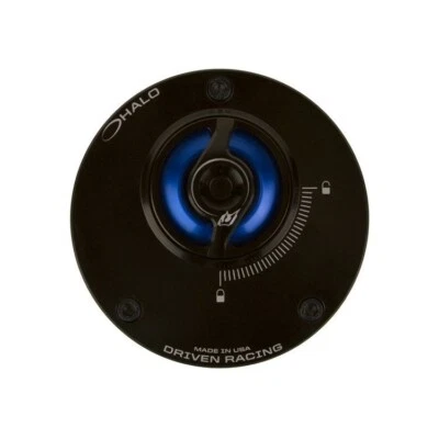 HALO DE CARRERAS CONDUCIDO BASE DE COMBUSTIBLE/TAPA YAMAHA YZF-R6S 2006-2009 TAPA DE GASOLINA AZUL Foto 1 de 4