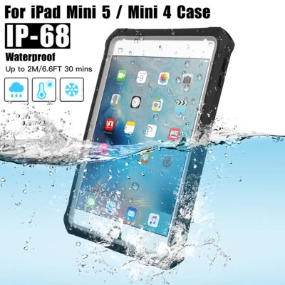 For iPad mini 6th/5/4th Case Rugged Waterproof Shockproof Heavy Duty Stand Cover - Image 1 of 4