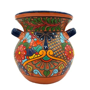 Talavera Pottery Planter Mexican Terracotta Flower Pot Extra Large Michoacana 15 - Picture 1 of 9