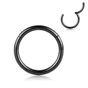 1Pc Seamless Hinged Segment Clicker Sleeper Ring Hoop Lip Ear Nose Septum Pierce - Picture 1 of 8