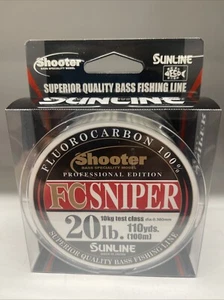 SUNLINE SHOOTER FC SNIPER 110yds FLUOROCARBON 100% 20 LB - Foto 1 di 2