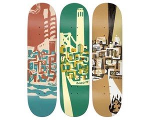 Real Barneclo Art Series Full Set 3 Skateboard Decks - Picture 1 of 1