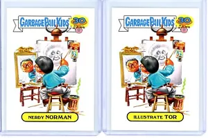 Garbage Pail Kids 30th Anniversary Artistic NERDY NORMAN & ILLUSTRATE TOR 4A/B - Picture 1 of 1