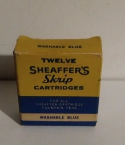 Caja de Doce Cartuchos de Skrip de Sheaffer de Colección con 8 Tintas Azul Lavables Vacías - Imagen 1 de 9